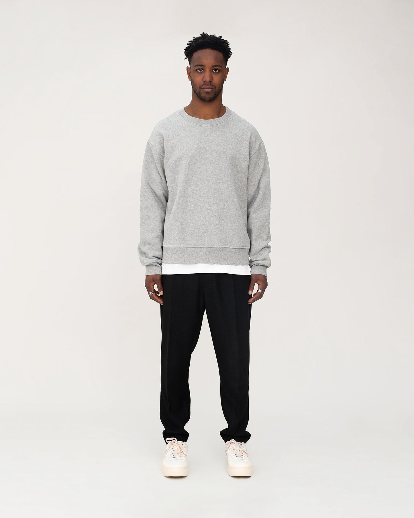 mens designer sweatshirts, mens grey sweatshirt, outfit