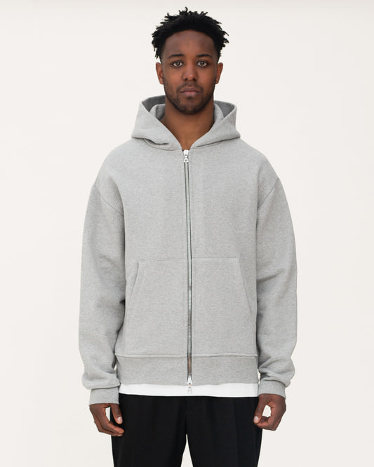 zip up hoodies, grey hoodie, mens hoodie, front side
