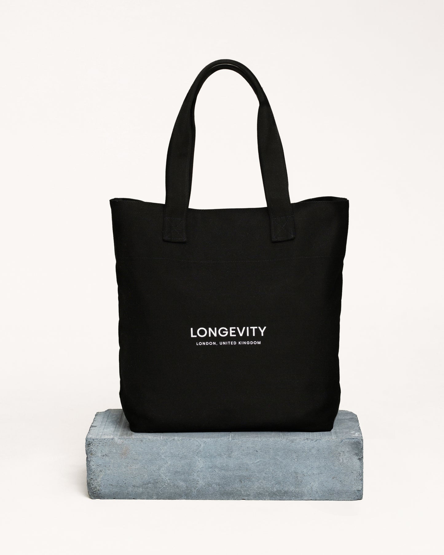 black tote bag, tote, canvas tote bags, front side